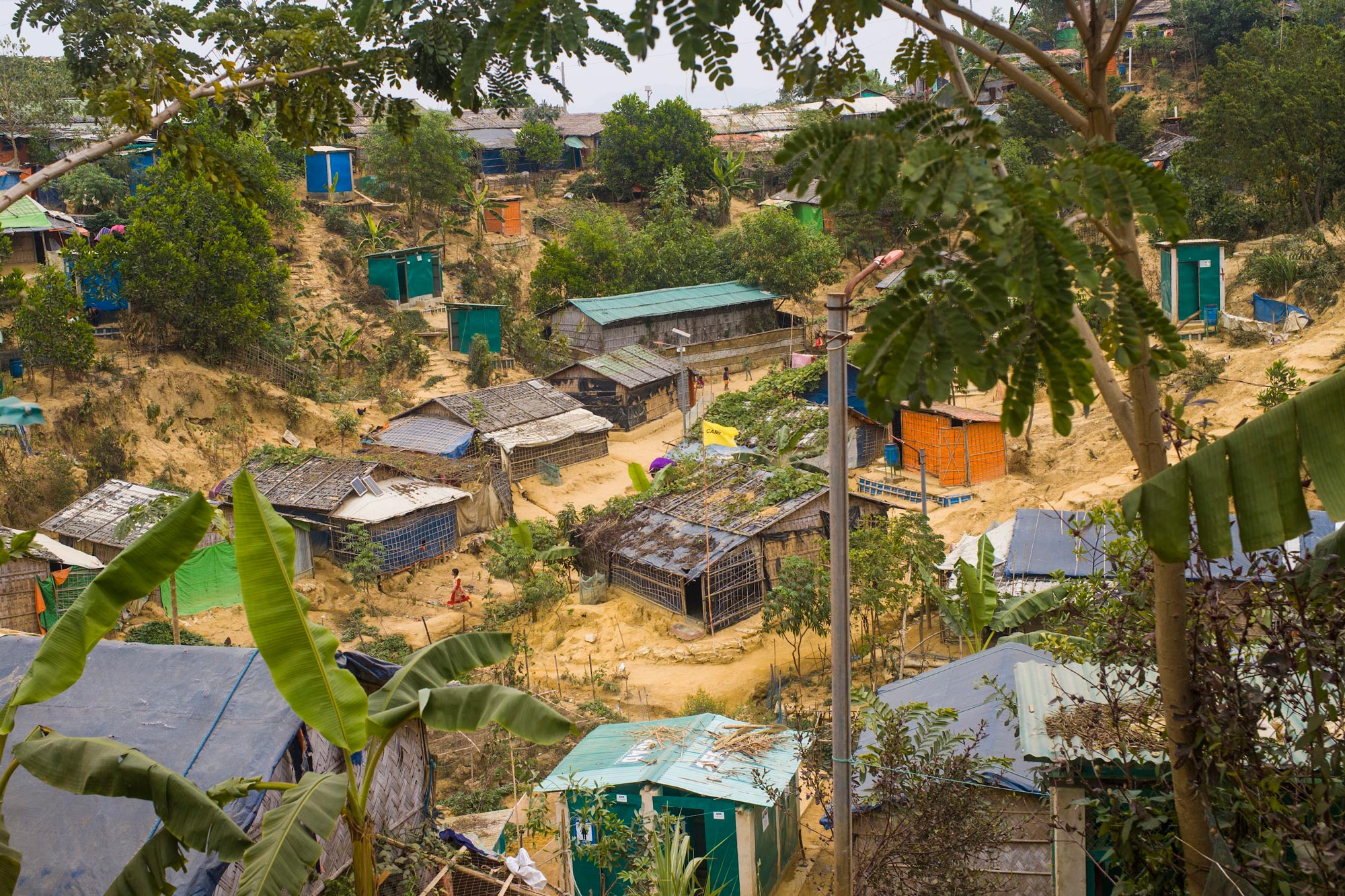 Shelters in Cox's Bazar Settlement, Bangladesh